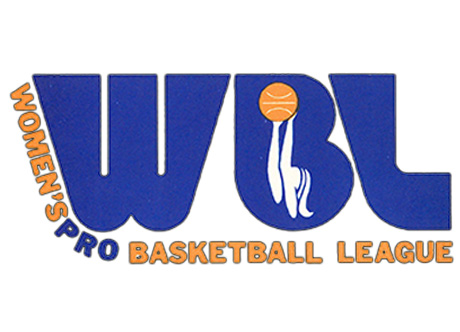 Wbl pro basketball league logo featuring women's basketball hall of fame members.