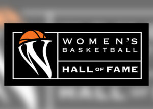 Women's basketball hall of fame logo.