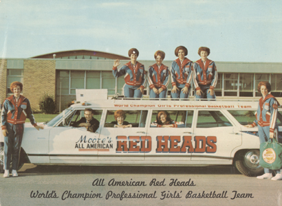 A car filled with women's basketball hall of fame members.