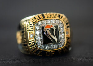 The women's basketball hall of fame ring.